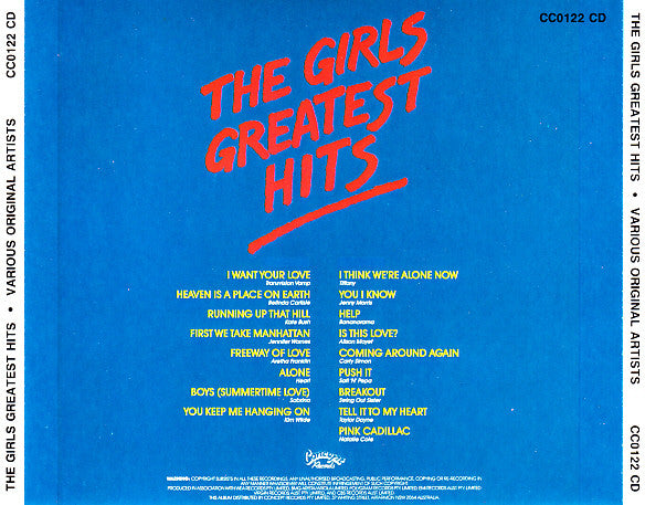 Various : The Girls Greatest Hits (CD, Comp)