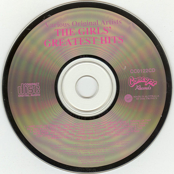Various : The Girls Greatest Hits (CD, Comp)
