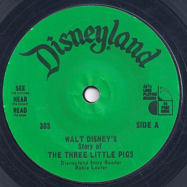 Robie Lester : Story Of The Three Little Pigs (7", RP, Styrene)