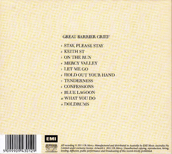Oh Mercy : Great Barrier Grief (CD, Album, Dig)