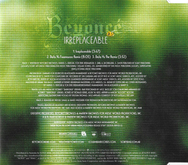 Beyoncé : Irreplaceable (CD, Single)