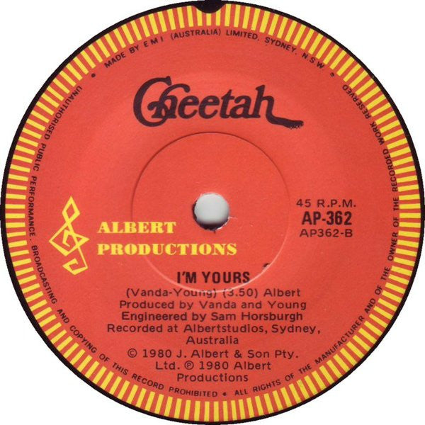 Cheetah (3) : Spend The Night (7", Single)