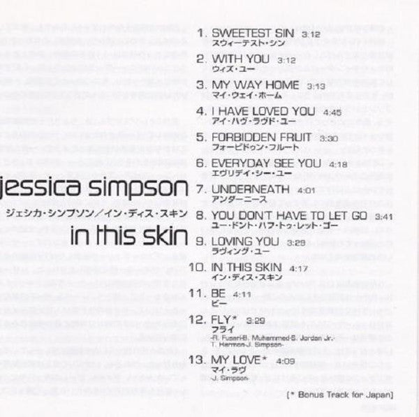 Jessica Simpson : In This Skin (CD, Album)