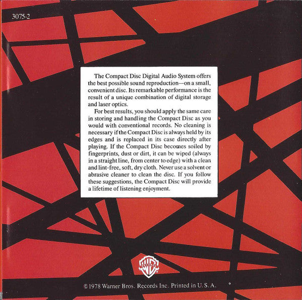 Van Halen : Van Halen (CD, Album, Club, RE)