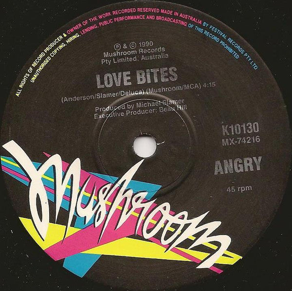 Angry Anderson : Bound For Glory (7", Single, Ltd)