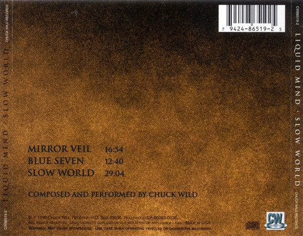 Liquid Mind : Slow World (CD)