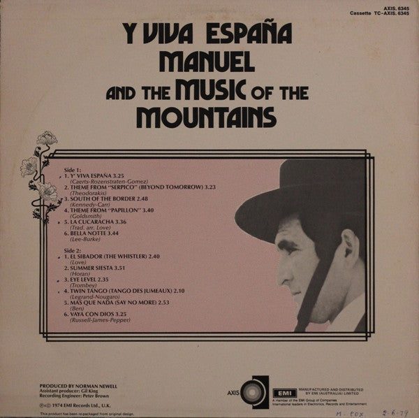 Manuel And His Music Of The Mountains : Y Viva España (LP, Album, RE)