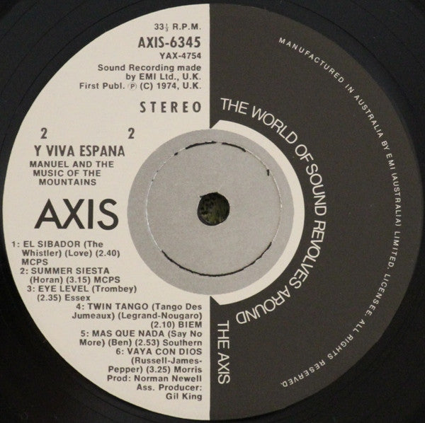 Manuel And His Music Of The Mountains : Y Viva España (LP, Album, RE)