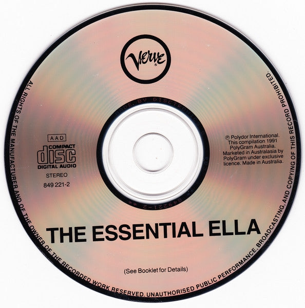 Ella Fitzgerald : The Essential Ella (CD, Comp)