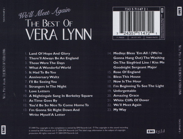 Vera Lynn : We'll Meet Again - The Best Of Vera Lynn (CD, Comp, RE, RP)