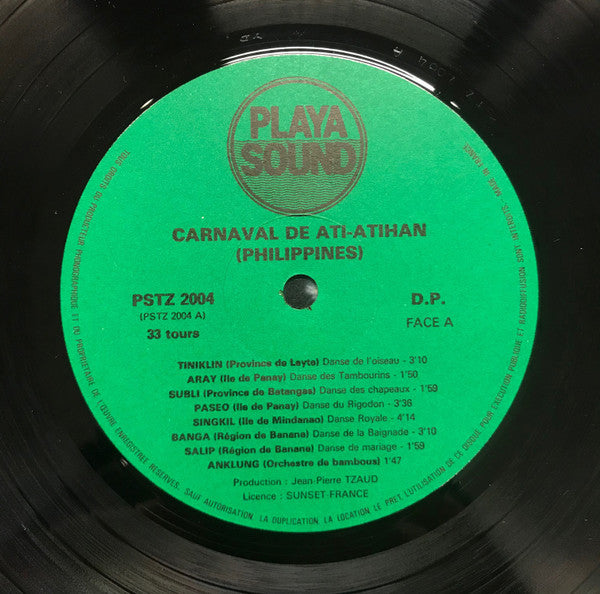 Various : Carnaval Des Philippines Ati-Atihan (LP)