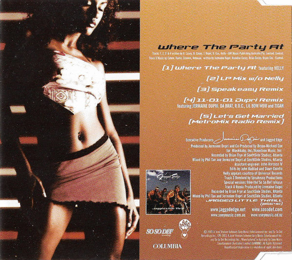 Jagged Edge (2) : Where The Party At (CD, Single)