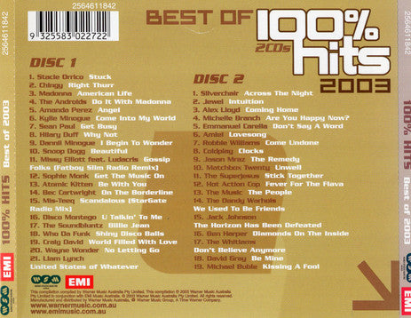 Various : 100% Hits: Best Of 2003 (2xCD, Comp)