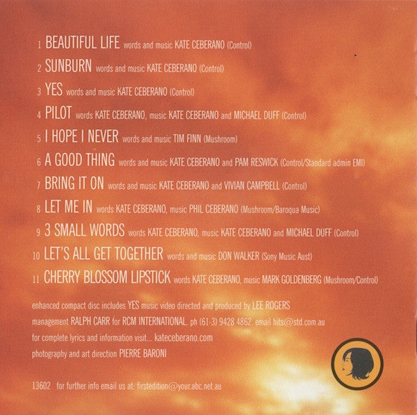 Kate Ceberano : The Girl Can Help It (CD, Album, Enh)