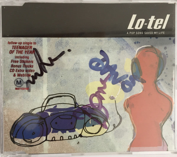 Lo-Tel : A Pop Song Saved My Life (CD, Single, Enh)