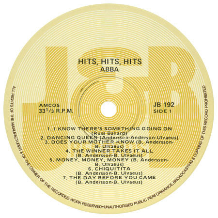 ABBA : Hits! Hits! Hits! (LP, Comp)