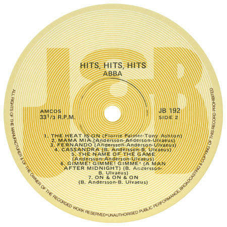 ABBA : Hits! Hits! Hits! (LP, Comp)