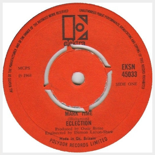 Eclection : Mark Time  (7", Single, Kno)