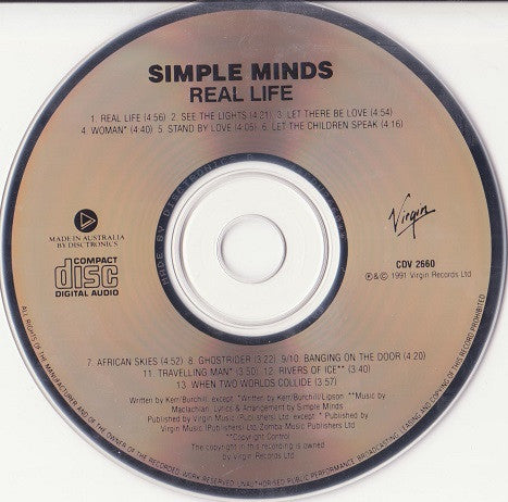 Simple Minds : Real Life (CD, Album)