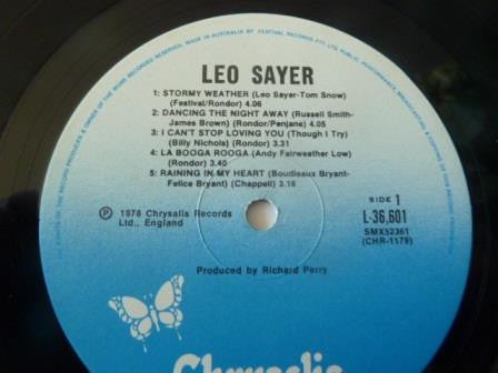 Leo Sayer : Leo Sayer (LP, Album)