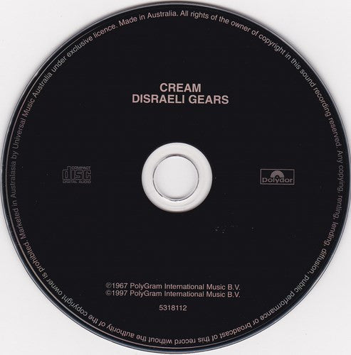 Cream (2) : Disraeli Gears (CD, Album, RE, RM)