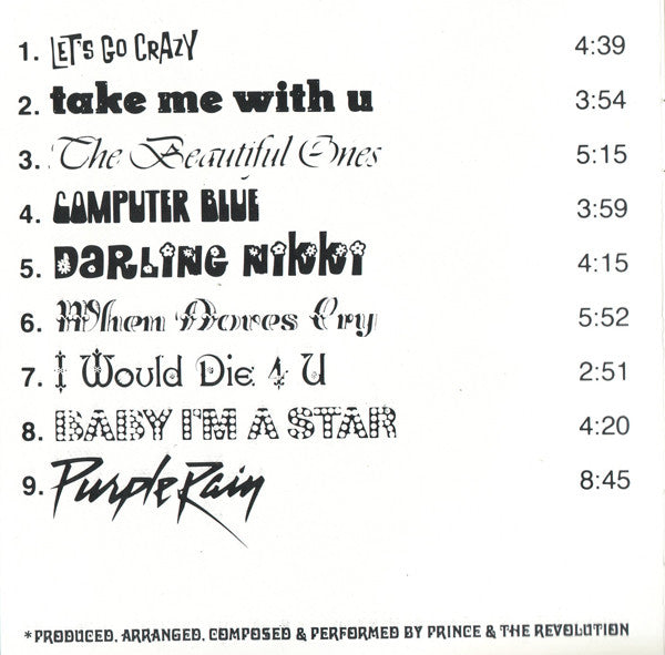 Prince And The Revolution : Purple Rain (CD, Album, RE)