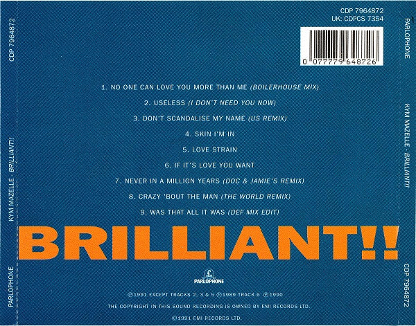 Kym Mazelle : Brilliant!! (CD, Comp)