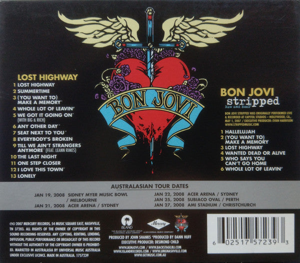 Bon Jovi : Lost Highway (2xCD, Album, Sli)