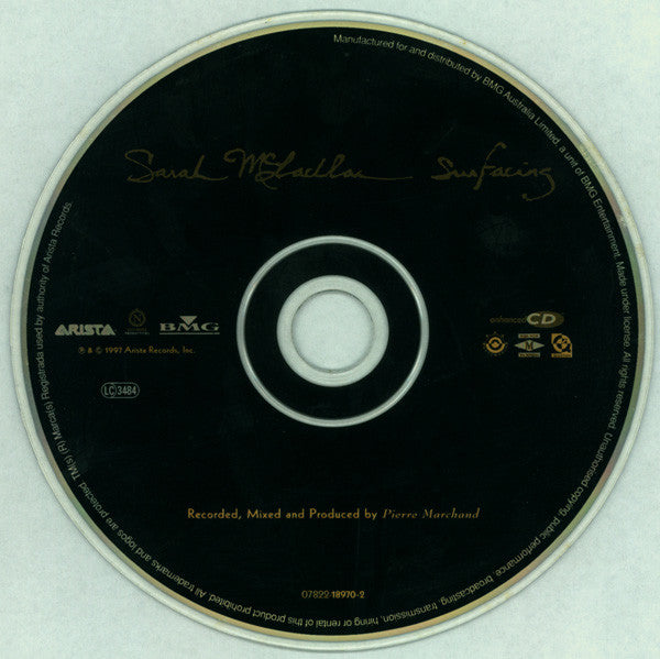 Sarah McLachlan : Surfacing (CD, Album, Enh)