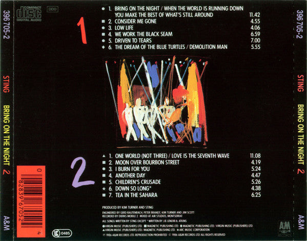 Sting : Bring On The Night (2xCD, Album, RE, RP, PMD)