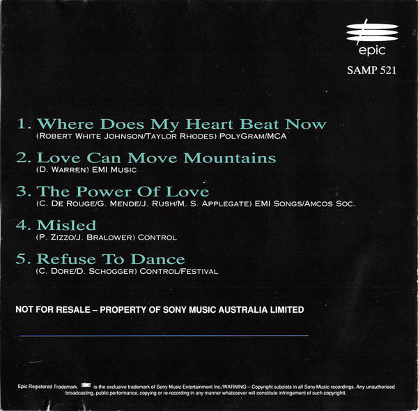 Celine Dion* : The Power Of Celine Dion (CD, Promo, Smplr)