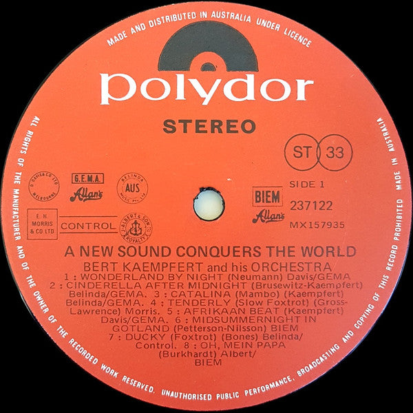Bert Kaempfert & His Orchestra : A New Sound Conquers The World (LP, Comp)