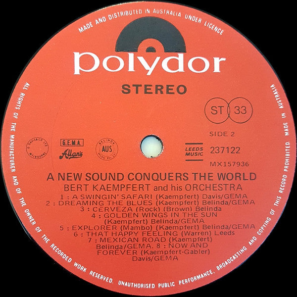 Bert Kaempfert & His Orchestra : A New Sound Conquers The World (LP, Comp)