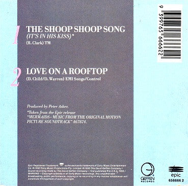 Cher : The Shoop Shoop Song (It's In His Kiss) (CD, Single)