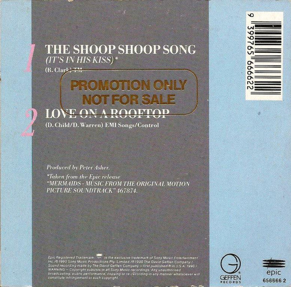 Cher : The Shoop Shoop Song (It's In His Kiss) (CD, Single)