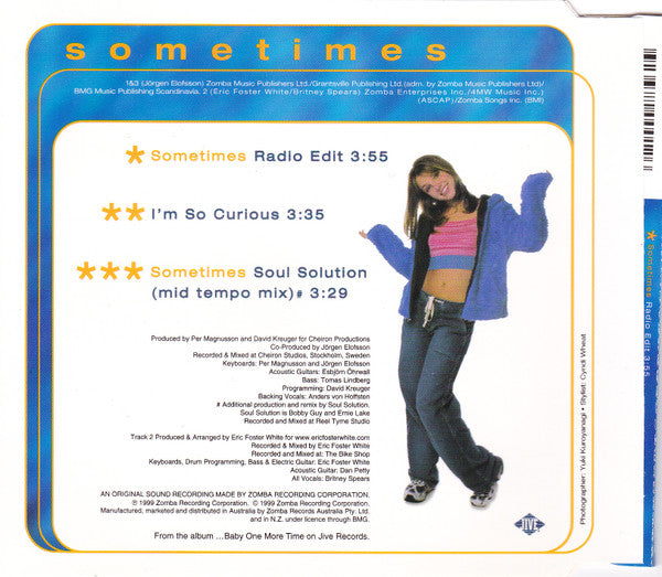 Britney Spears : Sometimes (CD, Single)