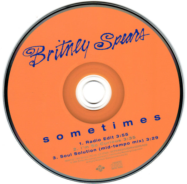 Britney Spears : Sometimes (CD, Single)