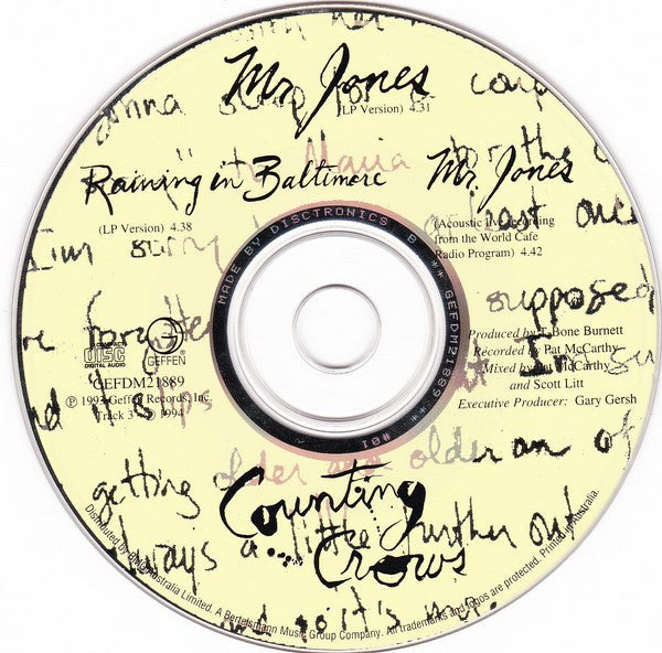 Counting Crows : Mr. Jones (CD, Single)