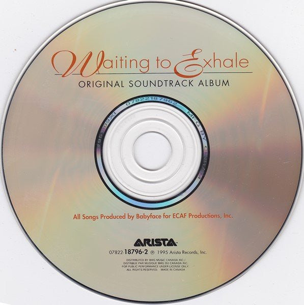 Various : Waiting To Exhale (Original Soundtrack Album) (CD, Album)
