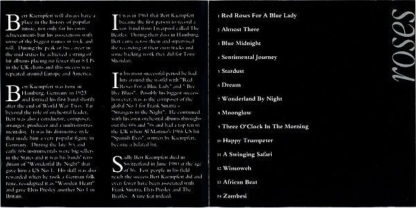 Bert Kaempfert : Red Roses (CD, Comp, RE)