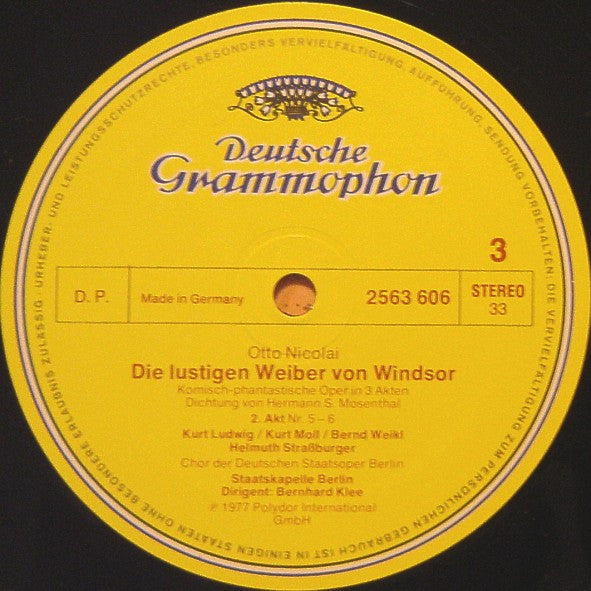Otto Nicolai - Helen Donath, Edith Mathis, Hanna Schwarz, Kurt Moll, Peter Schreier, Siegfried Vogel, Bernd Weikl - Staatskapelle Berlin With Bernhard Klee : Die Lustigen Weiber Von Windsor (Komische Oper In Drei Akten) (3xLP, Album + Box, Ltd)