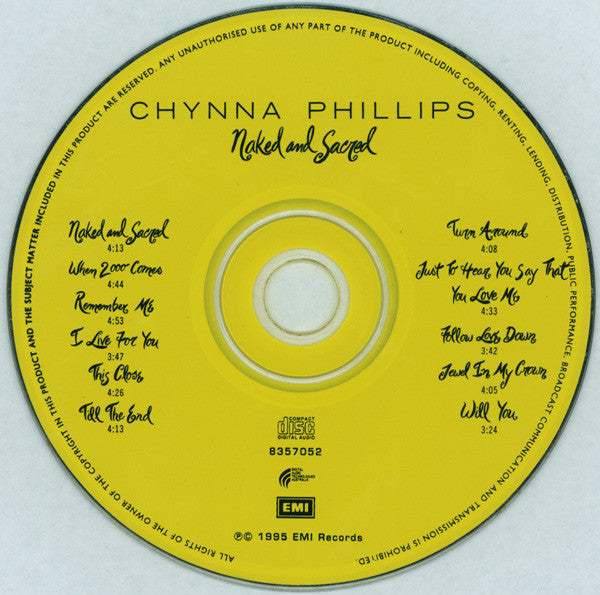 Chynna Phillips : Naked And Sacred (CD, Album)