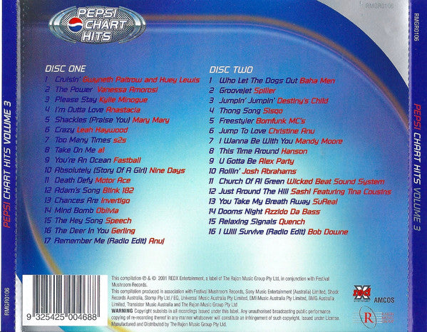 Various : Pepsi Chart Hits Volume 3 (2xCD, Comp)