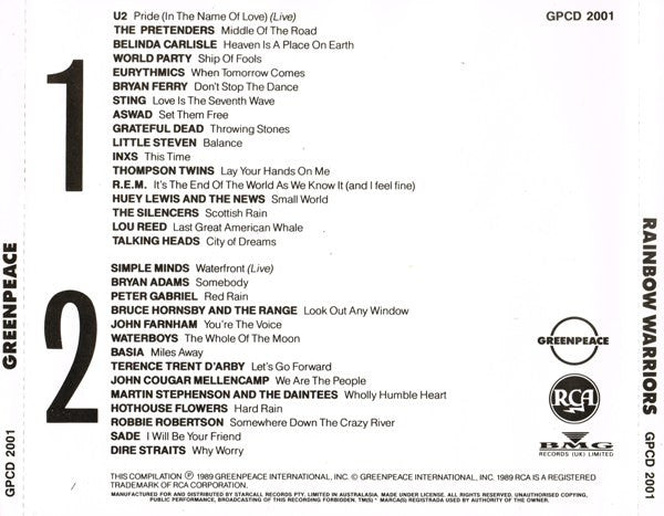 Various : Greenpeace Rainbow Warriors (2xCD, Comp)