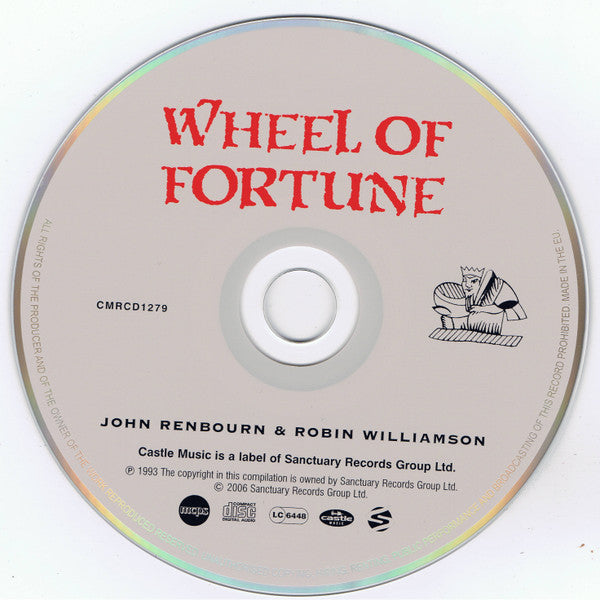 John Renbourn & Robin Williamson : Wheel Of Fortune (CD, Album, RE)