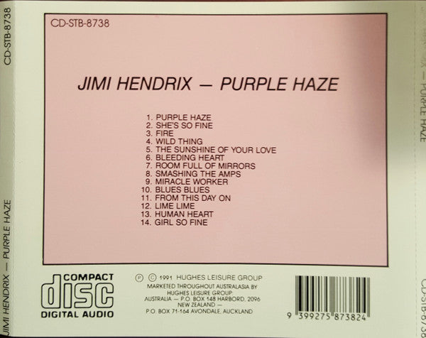Jimi Hendrix : Purple Haze (CD, Comp)