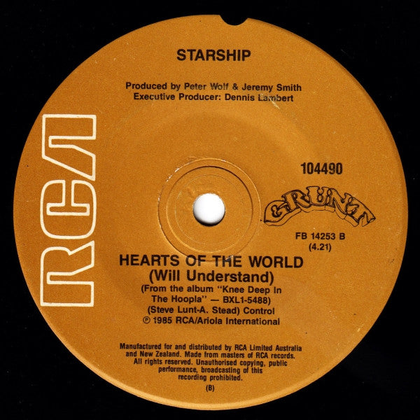 Starship (2) : Sara (7", Single)