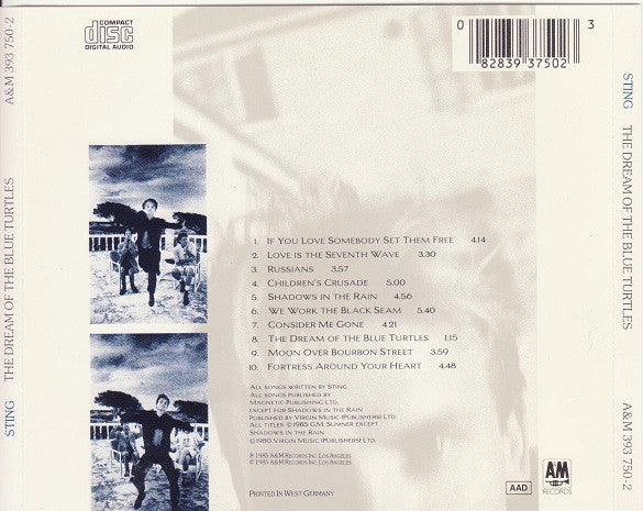 Sting : The Dream Of The Blue Turtles (CD, Album)