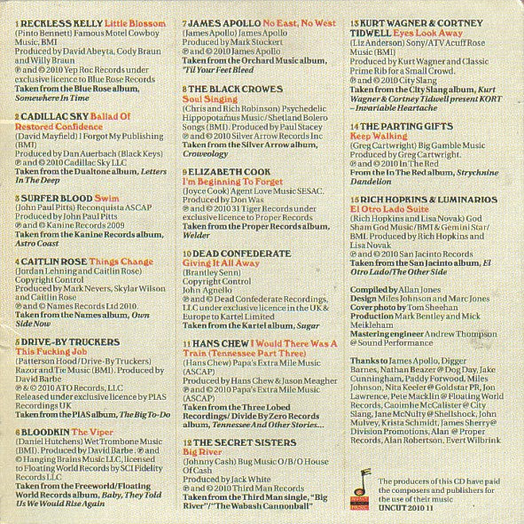 Various : Songs Of The South (15 Tracks Of The Best New Southern Rock & Country) (CD, Comp, Car)