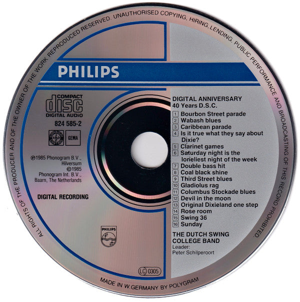 Dutch Swing College Band* : Digital Anniversary - 40 Years D.S.C. (CD, Album)
